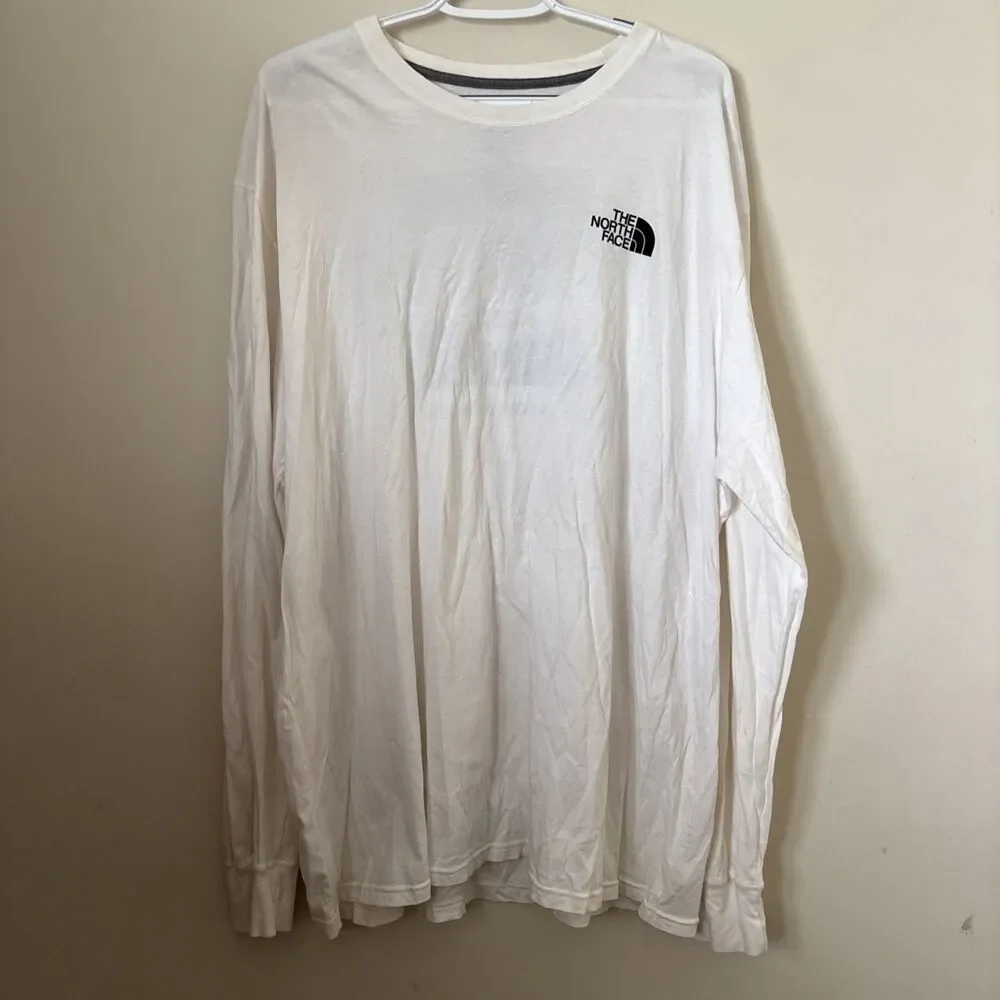 The North Face Men’s XXL White Tshirt Camo Graphic Long Sleeve